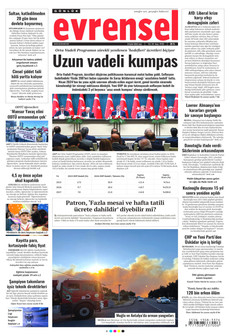 EVRENSEL 8 Eylül 2026 Gazete Manşeti Küçük