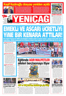 YENİÇAĞ 8 Eylül 2026 Gazete Manşeti Küçük