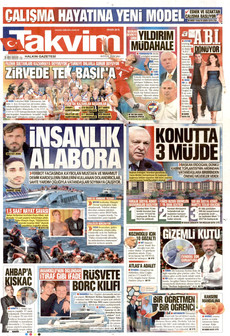TAKVİM 8 Eylül 2026 Gazete Manşeti Küçük