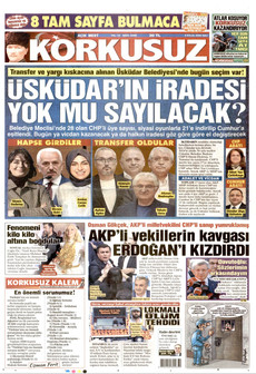 KORKUSUZ 8 Eylül 2026 Gazete Manşeti Küçük