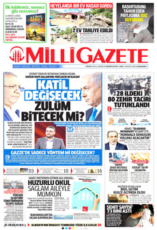 MİLLİ GAZETE 9 Eylül 2026 Gazete Manşeti Küçük