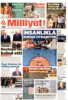 MİLLİYET 10 Eylül 2026 Gazete Manşeti Küçük