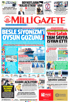 MİLLİ GAZETE 10 Eylül 2026 Gazete Manşeti Küçük