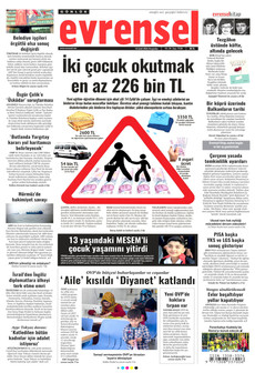 EVRENSEL 10 Eylül 2026 Gazete Manşeti Küçük