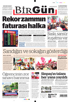 BİRGÜN 15 Eylül 2026 Gazete Manşeti Küçük