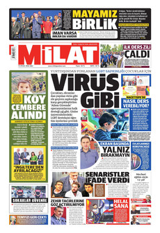 MİLAT 15 Eylül 2026 gazete manşeti