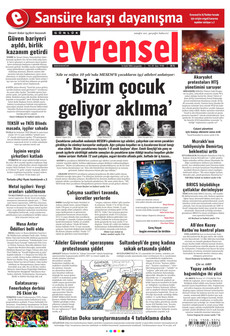 EVRENSEL 16 Eylül 2026 Gazete Manşeti Küçük