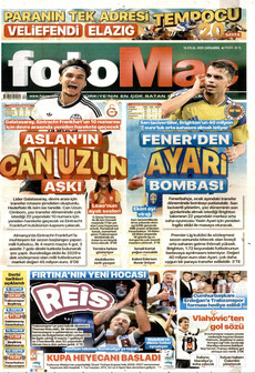 FOTOMAÇ 16 Eylül 2026 Gazete Manşeti Küçük