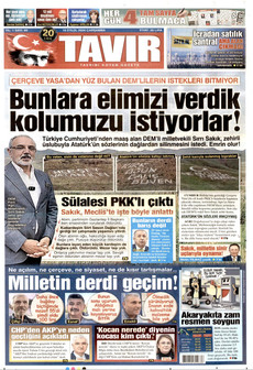 TAVIR GAZETESİ 16 Eylül 2026 Gazete Manşeti Küçük