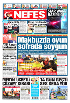 NEFES 16 Eylül 2026 gazete manşeti