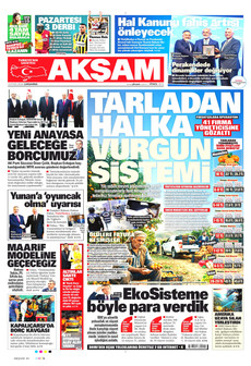 AKŞAM 16 Eylül 2026 gazete manşeti