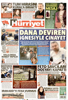 HÜRRİYET 17 Eylül 2026 Gazete Manşeti Küçük
