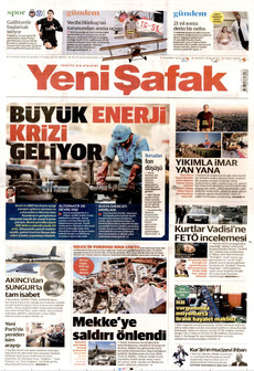 YENİ ŞAFAK 17 Eylül 2026 Gazete Manşeti Küçük