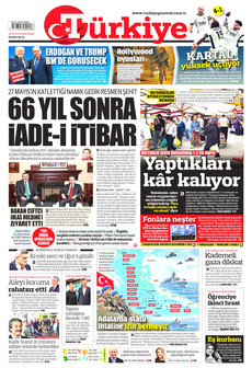 TÜRKİYE GAZETESİ 18 Eylül 2026 Gazete Manşeti Küçük