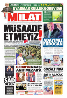 MİLAT 18 Eylül 2026 Gazete Manşeti Küçük