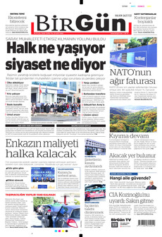 BİRGÜN 18 Eylül 2026 gazete manşeti