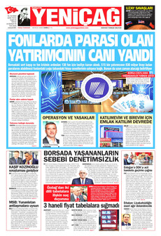 YENİÇAĞ 18 Eylül 2026 gazete manşeti