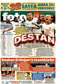 FOTOMAÇ 18 Eylül 2026 gazete manşeti