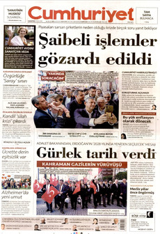 CUMHURİYET 19 Eylül 2026 gazete manşeti