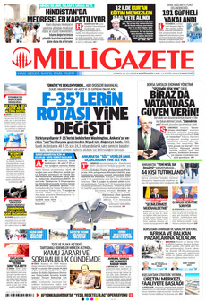 MİLLİ GAZETE 19 Eylül 2026 gazete manşeti