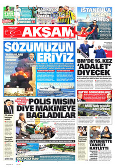 AKŞAM 21 Eylül 2026 gazete manşeti