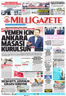 MİLLİ GAZETE 21 Eylül 2026 gazete manşeti