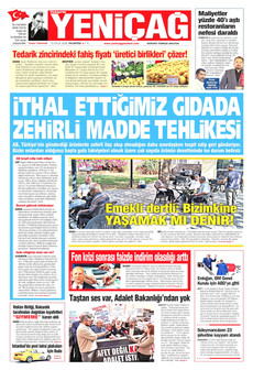 YENİÇAĞ 21 Eylül 2026 gazete manşeti
