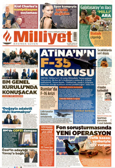 MİLLİYET 22 Eylül 2026 gazete manşeti