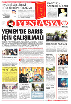 YENİ ASYA 22 Eylül 2026 gazete manşeti
